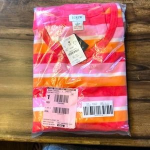 Jersey PJ set size large from J Crew — Guava Multi color — shorts & tee